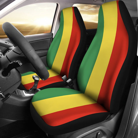 Image of Colorful Rasta Car Seat Covers,Car Seat Covers Pair,Car Seat Protector,Car Accessory,Front Seat Covers,Seat Cover for Car