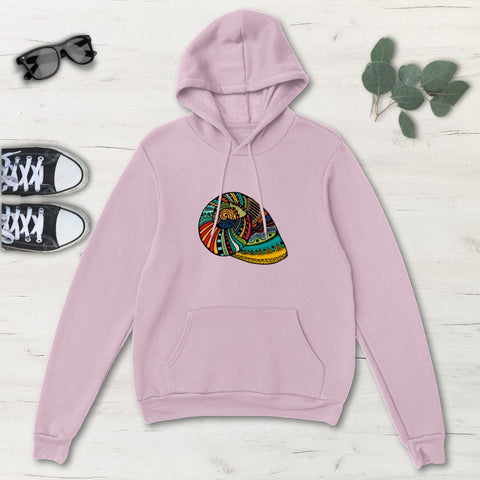 Image of Colorful Sea Shell Multicolored Classic Unisex Pullover Hoodie, Mens, Womens,