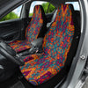 Star Mandala Car Seat Covers, Colorful Front Seat Protectors Pair, Auto