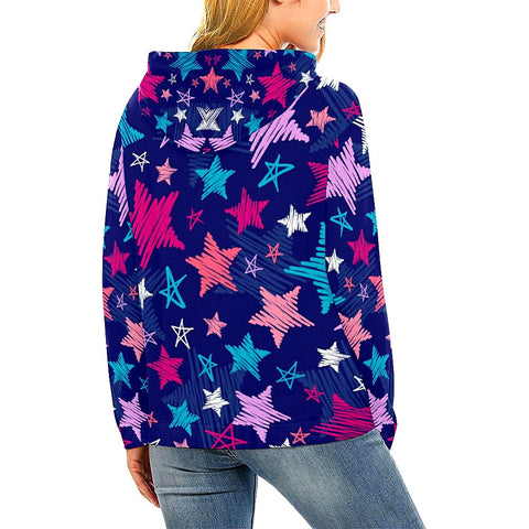 Image of Colorful Stars Fashion Wear,Fashion Clothes,Spiritual, Floral, Handmade,Floral Colorful Feathers