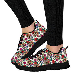 Colorful Sugar Skull Flower Low Top Shoes, Casual Shoes, Womens,Top Shoes,Running Athletic Sneakers,Kicks Sports Wear, Shoes Mens,Kids Shoes