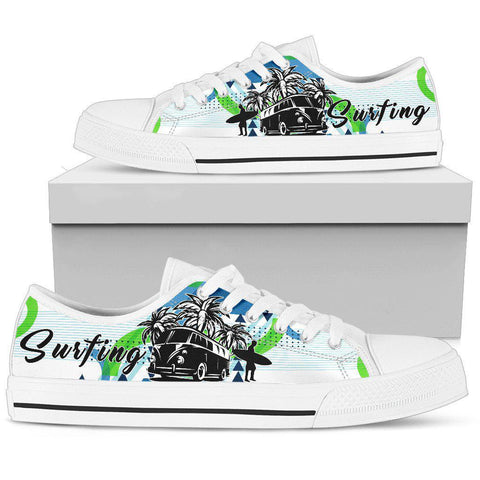 Image of Colorful Surfing Hippie, Low Tops Sneaker, Streetwear, Canvas Shoes,High Quality,Handmade Crafted,Spiritual, Multi Colored