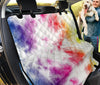 Swirling Tie,Dye Car Seat Cover, Abstract Pet Backseat Protector, Vibrant