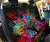 Backseat Pet Cover with Vibrant Tree and Butterfly Design, Seat Protector,