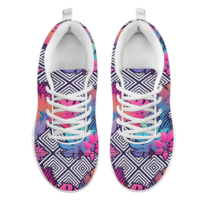 Colorful Tropical Lines Low Top Shoes, Casual Shoes, Womens,Top Shoes,Running Athletic Sneakers,Kicks Sports Wear, Shoes Mens,Kids Shoes