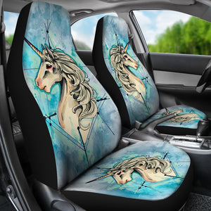 Colorful Unicorn Car Seat Covers,Car Seat Covers Pair,Car Seat Protector,Car Accessory,Front Seat Covers,Seat Cover for Car