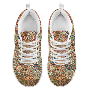 Colorful Vintage Paisley Athletic Sneakers,Kicks Sports Wear, Kids Shoes, Custom Shoes, Shoes Womens, Low Top Shoes, Top Shoes,Running Shoes