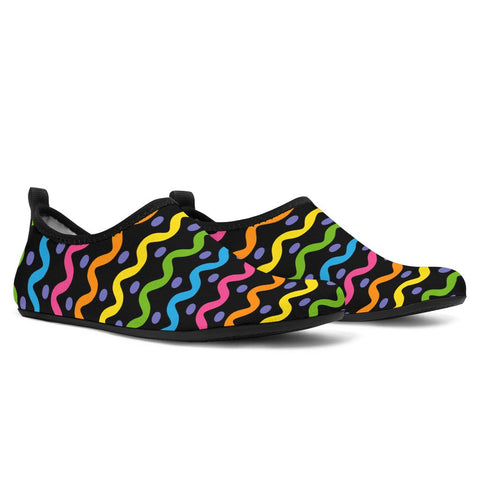 Image of Colorful Wavy Water Slip On Shoes,Top Shoes,Training Shoes, Casual Shoes, Womens, Athletic Sneakers,Kicks Sports Wear, Low Tops
