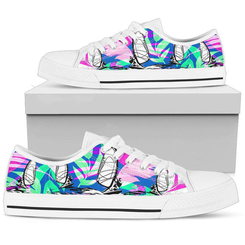 Image of Colorful Wind Surfing Canvas Shoes,High Quality, Boho,Streetwear,All Star,Custom Shoes,Women's Low Top,Bright Colorful,Mandala shoes