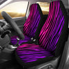 Colorful Zebra Car Seat Covers Pair,Car Seat Protector,Car Accessory,Front Seat Covers,Seat Cover for Car, 2 Front Car Seat Covers