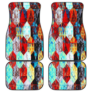 Colorful abstract Artistic pattern Car Mats Back/Front, Floor Mats Set, Car Accessories