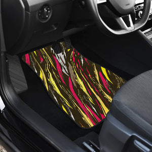 Colorful abstract brushstrokes Car Mats Back/Front, Floor Mats Set, Car Accessories