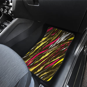 Colorful abstract brushstrokes Car Mats Back/Front, Floor Mats Set, Car Accessories