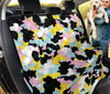 Colorful Abstract Camouflage , Vibrant Car Back Seat Pet Covers, Backseat