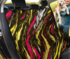 Vibrant Brushstroke Art , Colorful Car Back Seat Pet Covers, Backseat Protector,