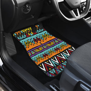 Colorful ethnic mexican tribal pattern Car Mats Back/Front, Floor Mats Set, Car Accessories