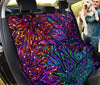 Colorful Boho Chic Floral Mandala , Vibrant Car Back Seat Pet Covers, Backseat