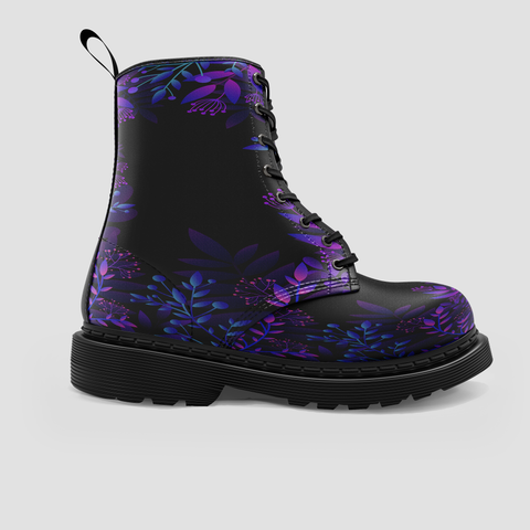 Image of Colorful Floral Vegan Wo's Boots , Girls' Shoes , Perfect Gift , Unique