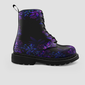 Colorful Floral Vegan Wo's Boots , Girls' Shoes , Perfect Gift , Unique