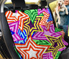 Vibrant Starry Car Back Seat Covers for Pets, Abstract Art Design, Protective