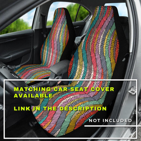 Image of Colorful Persian Ethnic Aztec Boho Chic Bohemian Pattern Car Mats Back/Front,