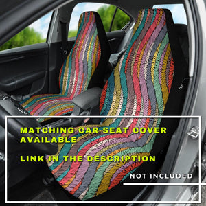 Persian Ethnic Aztec Boho Chic Pattern , Colorful Car Back Seat Pet Covers,