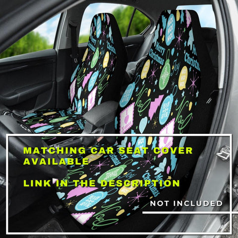 Image of Christmas Ornament Themed Car Backseat Pet Cover, Cool Design, Seat Protector,
