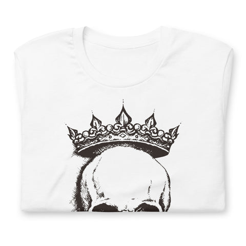 Image of Crowned Skull Unisex T,Shirt, Mens, Womens, Short Sleeve Shirt, Graphic Tee,