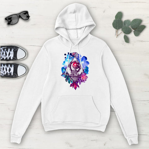 Image of Crystal Dream Galaxy Multicolored Classic Unisex Pullover Hoodie, Mens, Womens,