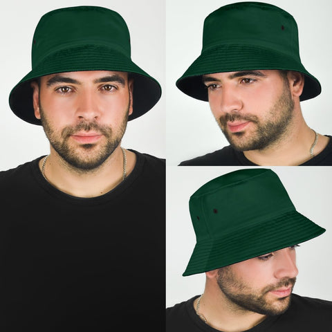 Image of Dark Green Emerald Breathable Head Gear, Sun Block, Fishing Hat, Casual, Unisex