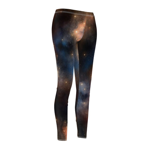 Image of Dark Multicolored Brown Nebula Galaxy Universe Women's Cut & Sew Casual