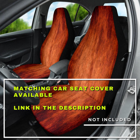Image of Dark Orange Grunge Abstract Art Car Back Seat Pet Cover, Seat Protector, Unique
