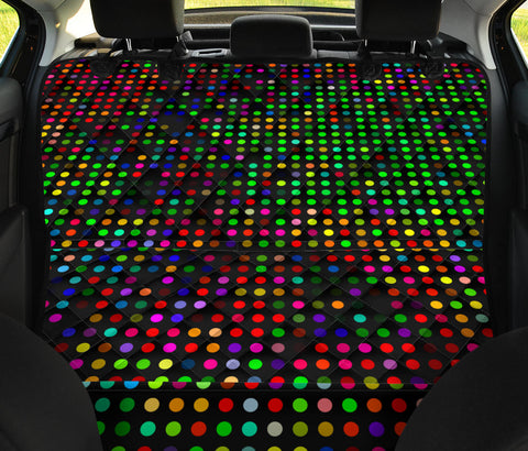 Image of Groovy Disco Music Theme Car Back Seat Covers, Pet Seat Protectors, Abstract Art