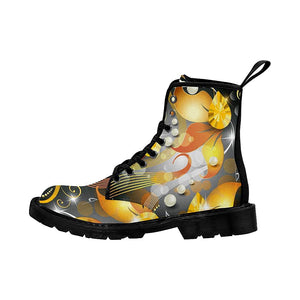 Elegance Vintage Glowing Colorful Womens Boots , Combat Style Boots, Lolita Combat Boot