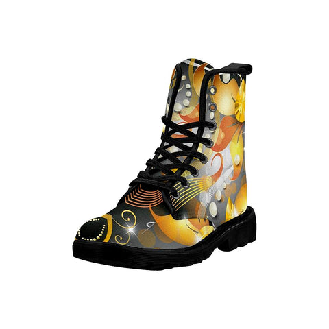 Image of Elegance Vintage Glowing Colorful Womens Boots , Combat Style Boots, Lolita Combat Boot