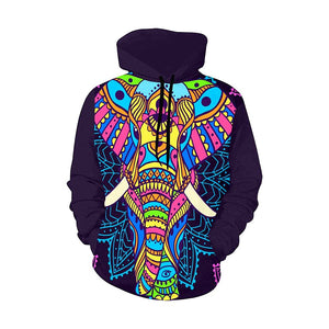 Elephat Mandala Bright Colorful, Floral, Handmade,Floral Colorful Feathers, Fashion Wear,Fashion Clo
