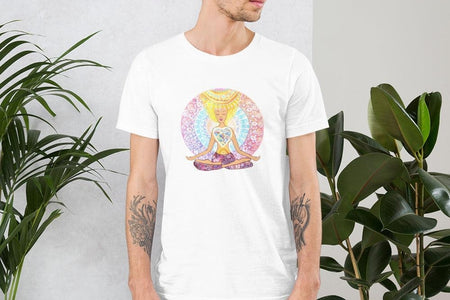 Enlightened Yogi Mandala Unisex T,Shirt, Mens, Womens, Short Sleeve Shirt,