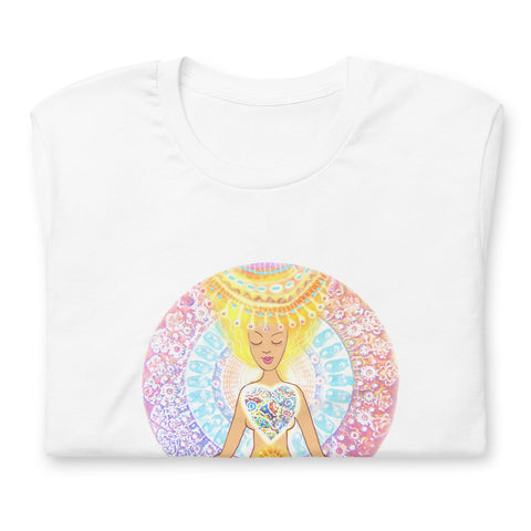 Image of Enlightened Yogi Mandala Unisex T,Shirt, Mens, Womens, Short Sleeve Shirt,