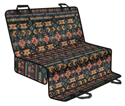 Image of Abstract Art Car Seat Cover with Bohemian Boho Chic Aztec Pattern, Ethnic Pet