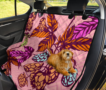 Colorful Ethnic Branch Design Car Back Seat Pet Covers, Abstract Art Seat