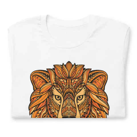 Image of Ethnic Lion Unisex T,Shirt, Mens, Womens, Short Sleeve Shirt, Graphic Tee,