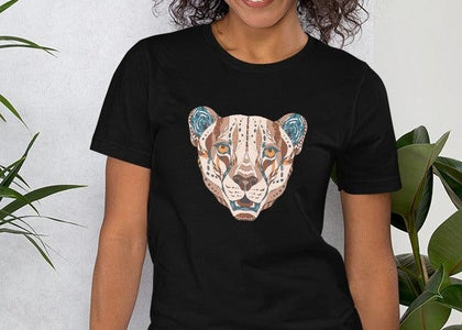Ethnic Lioness Unisex T,Shirt, Mens, Womens, Short Sleeve Shirt, Graphic Tee,