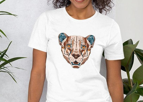 Image of Ethnic Lioness Unisex T,Shirt, Mens, Womens, Short Sleeve Shirt, Graphic Tee,