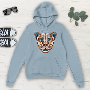 Ethnic Multicolored Lioness Classic Unisex Pullover Hoodie, Mens, Womens, Hoodie