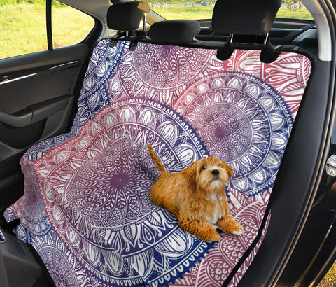 Image of Ethnic Bohemian Mandala Backseat Pet Covers, Abstract Art Car Accessories, Seat
