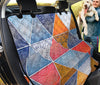 Ethnic Floral Mandala Backseat Pet Covers, Abstract Art Car Accessories, Seat