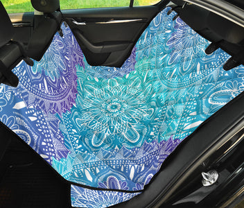 Ethnic Mandala Pattern Car Back Seat Pet Covers, Bohemian Style Seat Protectors,