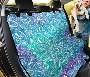 Ethnic Mandala Pattern Car Back Seat Pet Covers, Bohemian Style Seat Protectors,