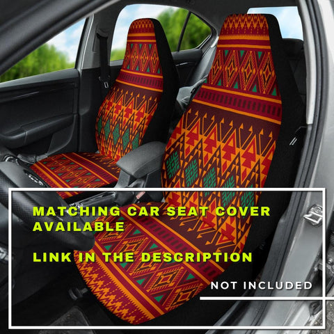 Image of Tribal Bohemian Aztec Backseat Pet Covers, Boho Chic Car Accessories, Abstract