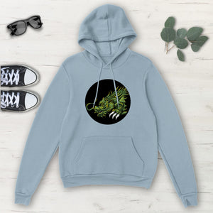 Fierce Green Dragon Multicolored Classic Unisex Pullover Hoodie, Mens, Womens,